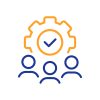 Teamwork line icon. Business workflow sign. Vector Teamwork line icon. Business workflow sign. Job meeting symbol. Colorful thin line outline concept. Linear style teamwork icon. Editable stroke. Vector